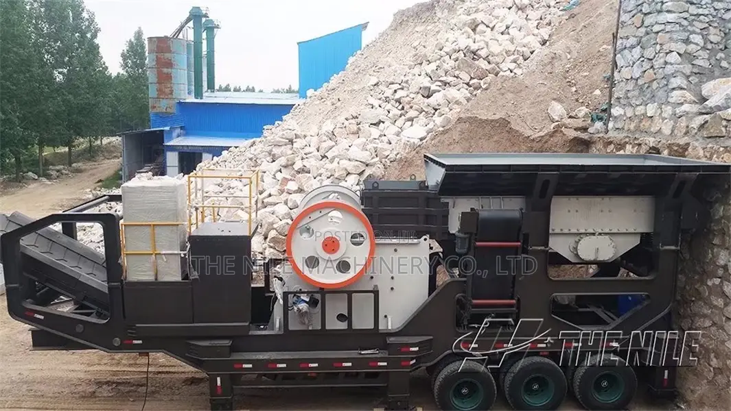 Tire Styled Type Mobile Jaw Crusher Crushing Station Plant