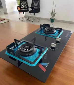Glass Top Inbuilt Two Burner Cooker