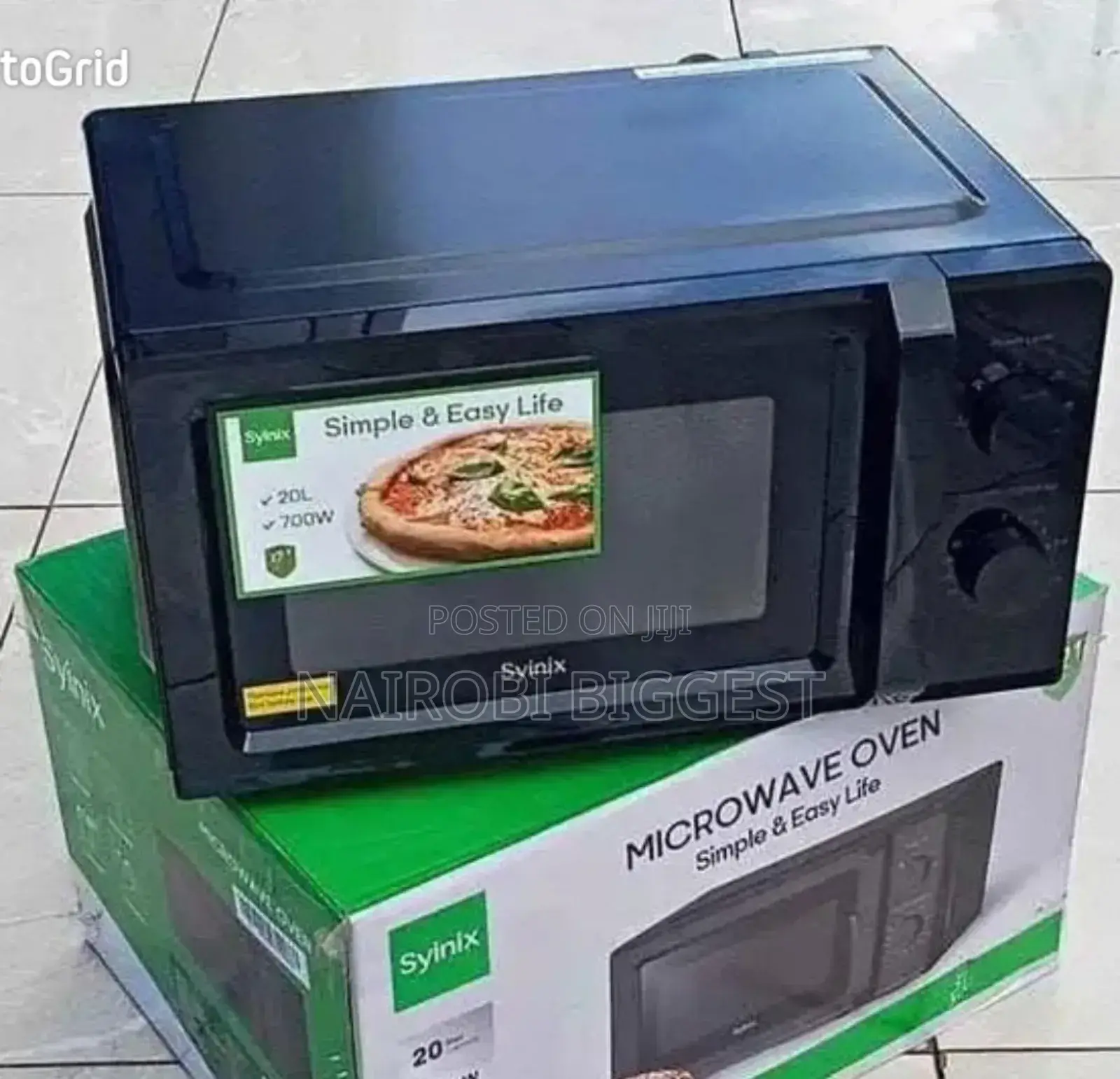 Syinix 20litres Black Microwave