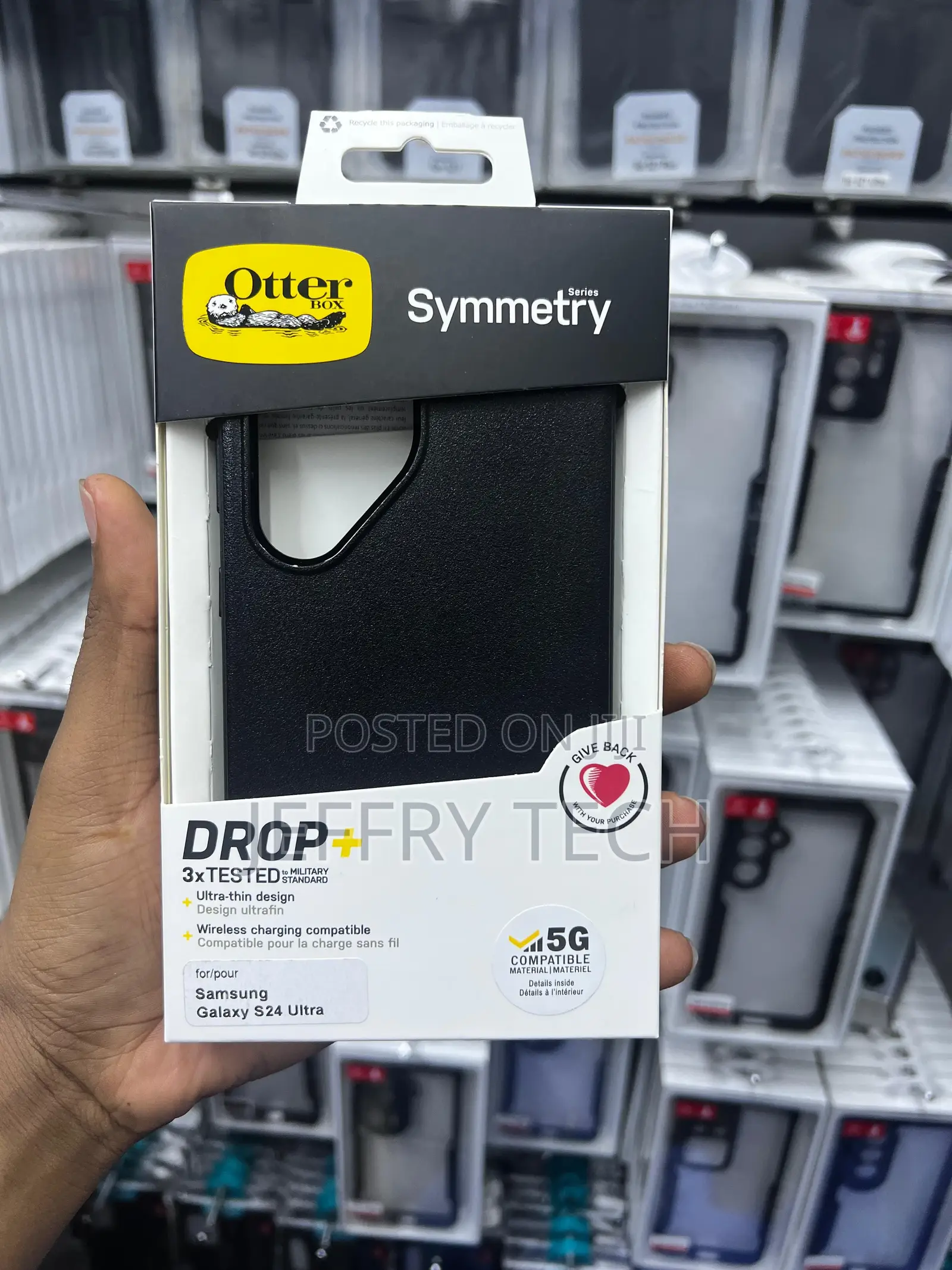 Otterbox Defender Black Case - For Samsung Galaxy S24 Ultra
