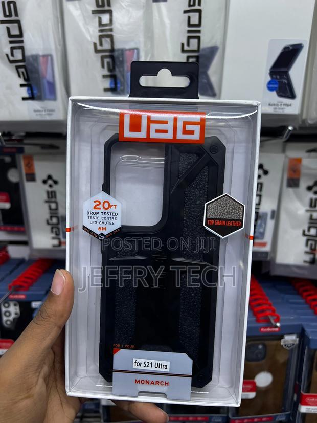 UAG Monarch Carbon Black Case -Samsung Galaxy S21 Ultra - main view