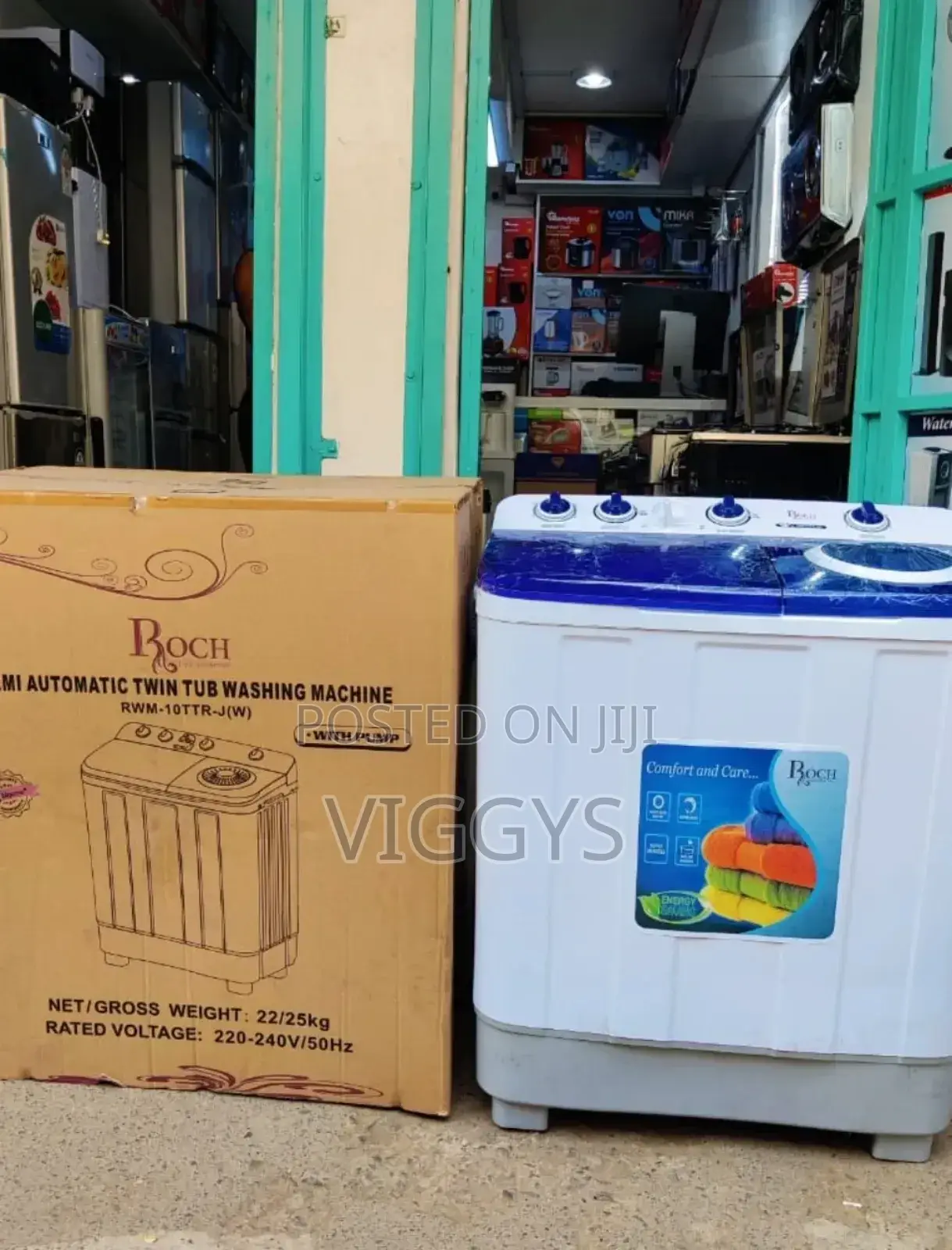 Original Roch Washing Machine Twin Tub Semi Auto10kg