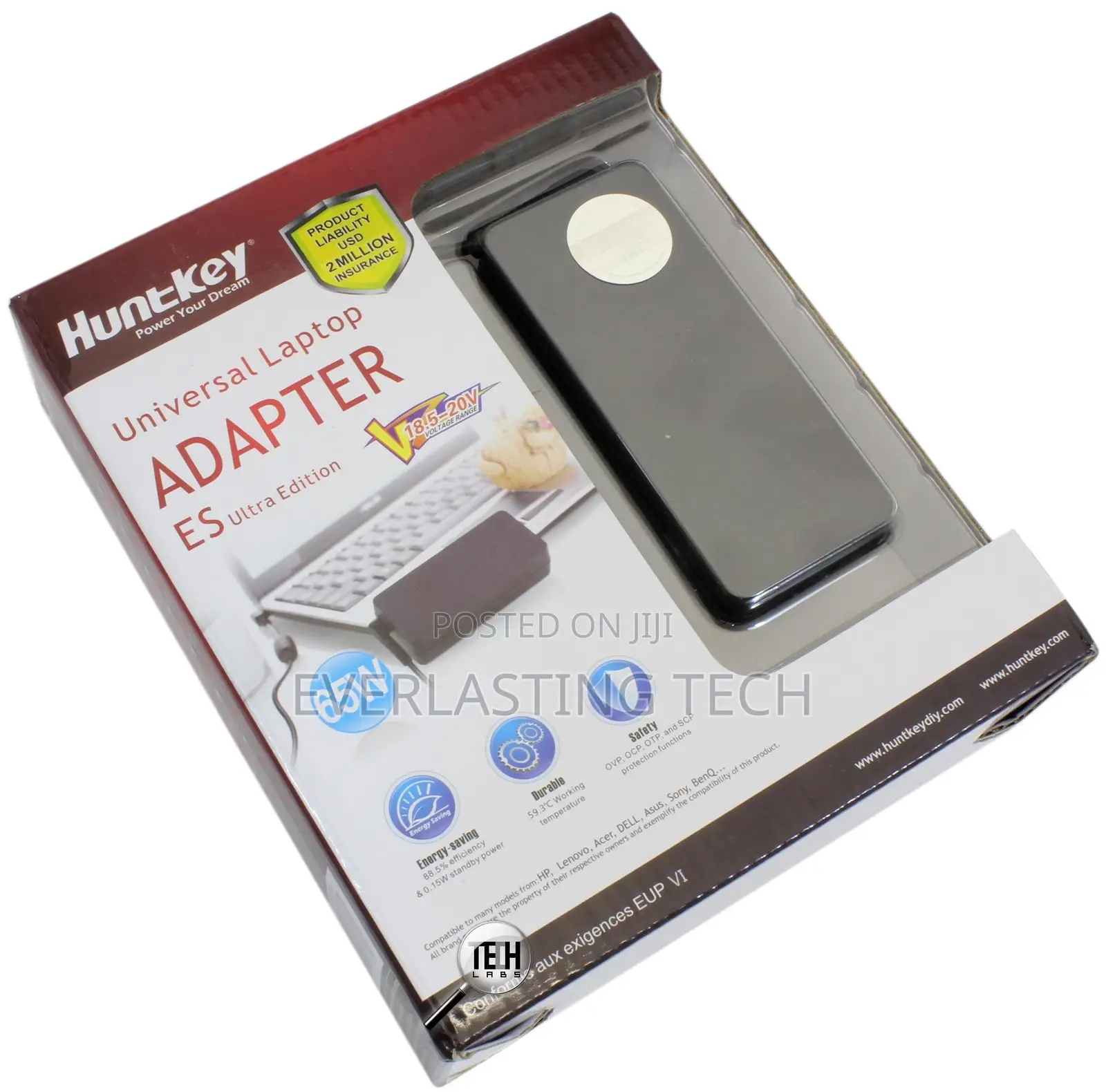 HKA06519034- Huntkey Universal Laptop Adapter 65W