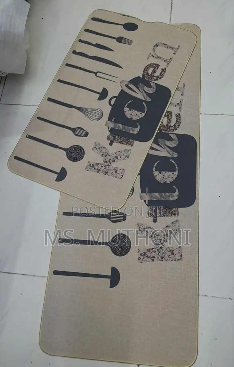 2pcs Kitchen Mat RUBBER Non~Slip Underside Now Available