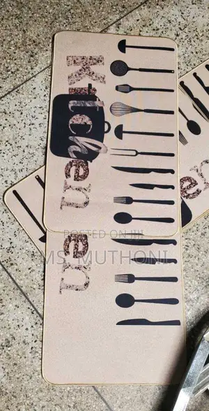 2pcs Kitchen Mat RUBBER Non~Slip Underside Now Available