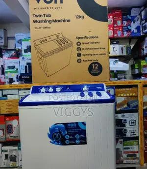 Brand New *Von 12kg Twin Tub Washing Machine