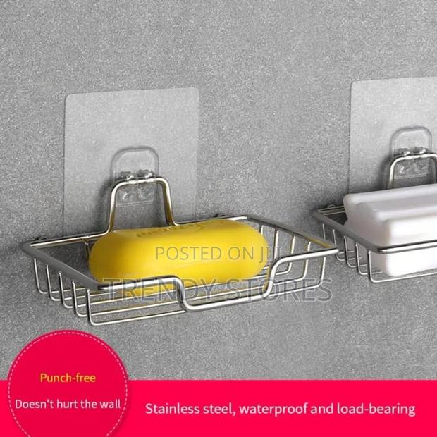 One Tier Stainless Steel Soap Rack - main view