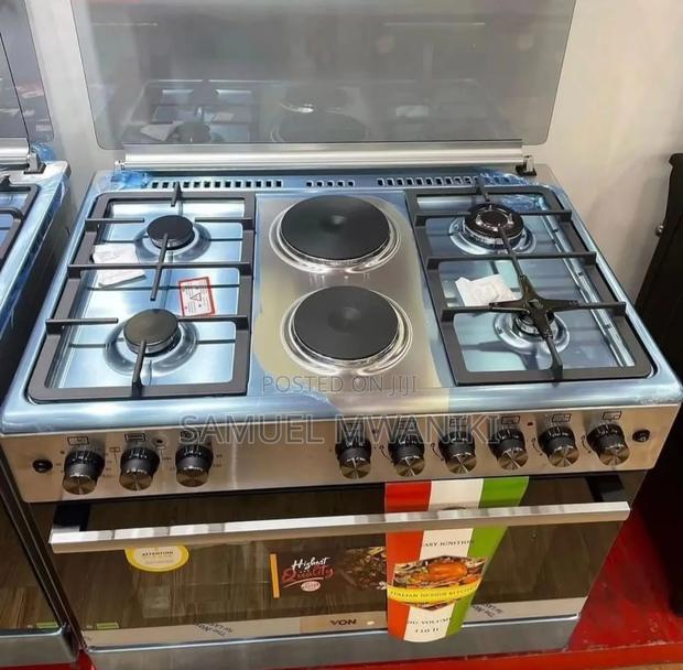 Von Cooker 4 Gas+2 Electric + Electric Oven Stainless Steel