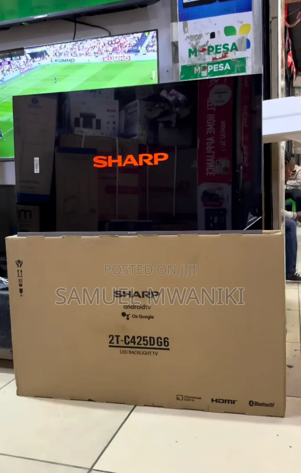 Sharp 43" Smart Android Tv Hdr+ Bluetooth, Youtube, Netflix