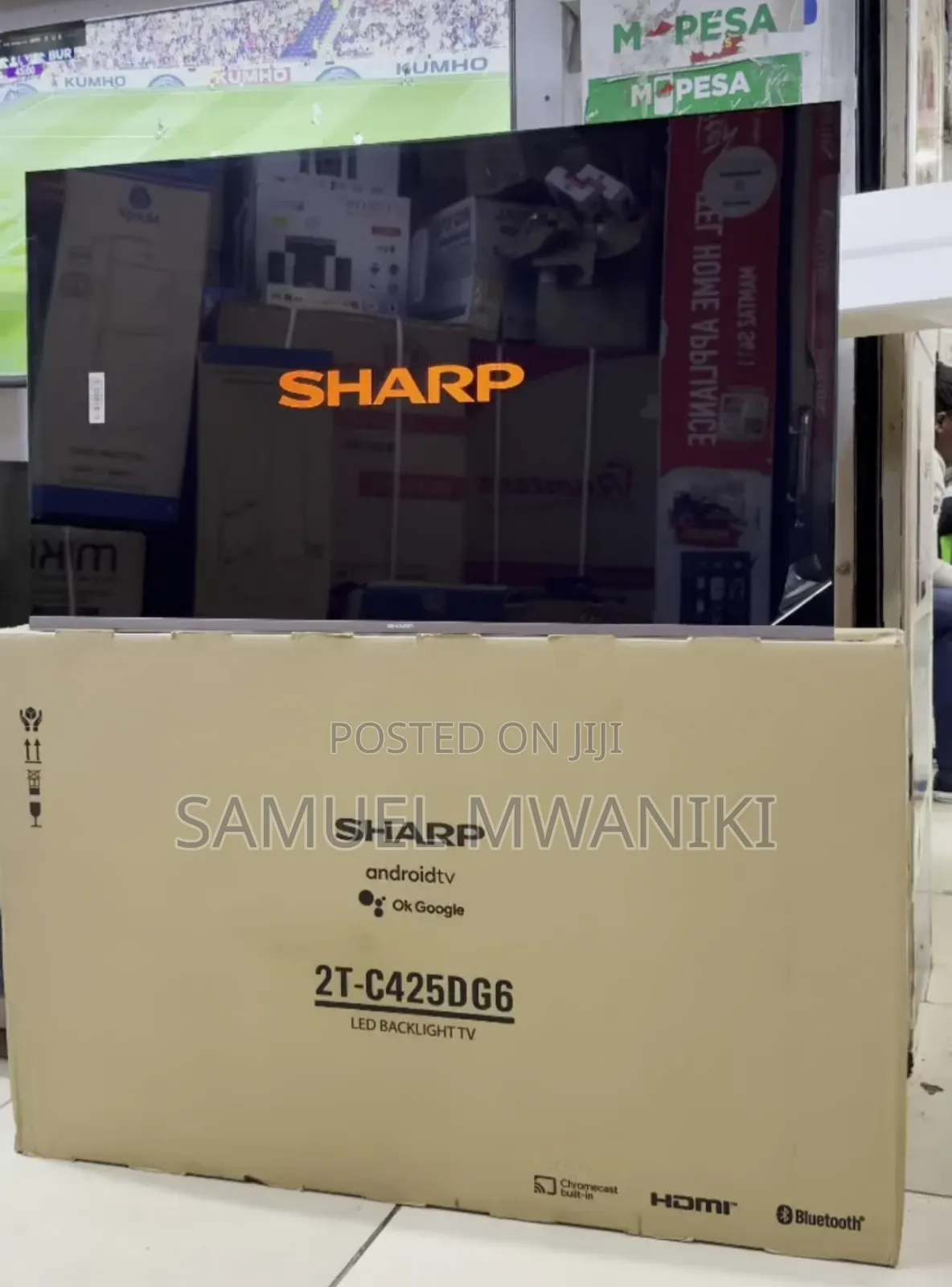 Sharp 43" Smart Android Tv Hdr+ Bluetooth, Youtube, Netflix