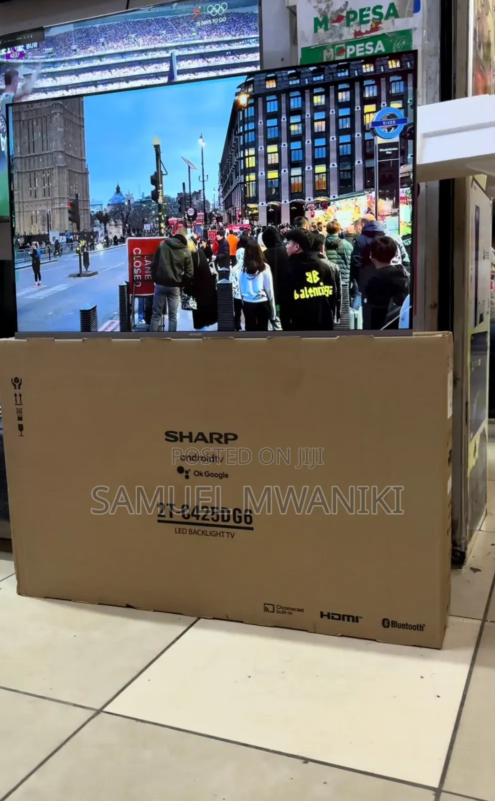 Sharp 43" Smart Android Tv Hdr+ Bluetooth, Youtube, Netflix