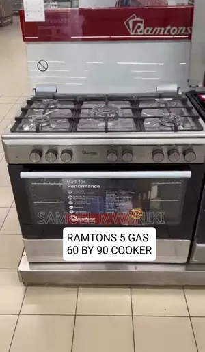 Ramtons 5gas Cooker 90X60 With Electric Oven INOX Cooker
