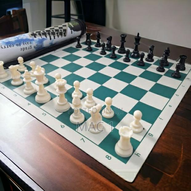 Large Size Tournament Chess Mat (Smaller Sizes Available Too - main view