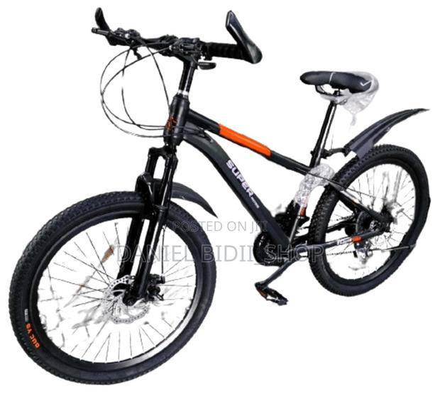 Superboss Mountain Bike Size 24 Aluminium Bicycle Black - main view