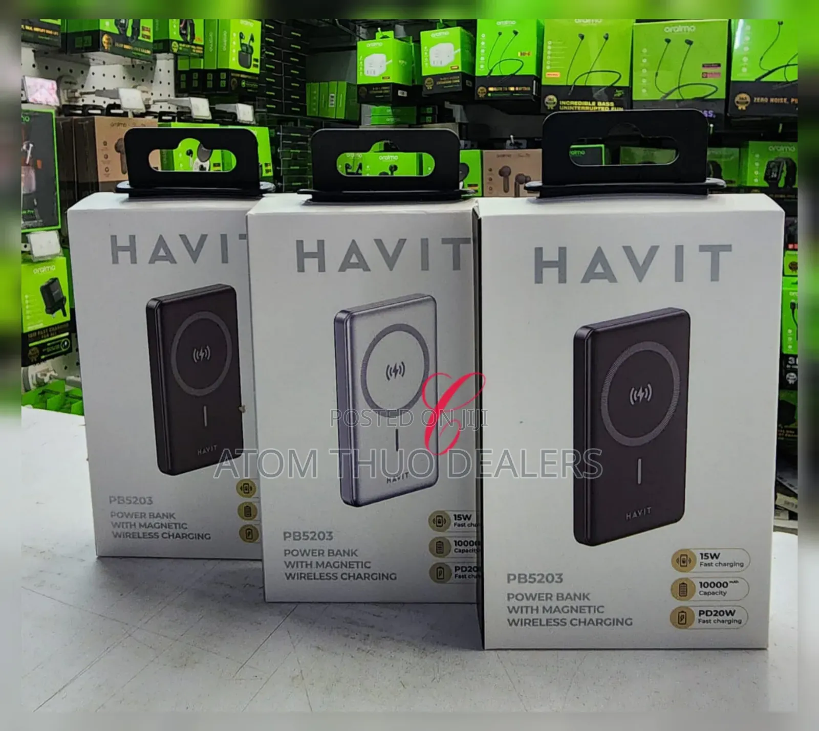 Havit PB5203 10,000mah 20W Magnetic Wireless Power Banks