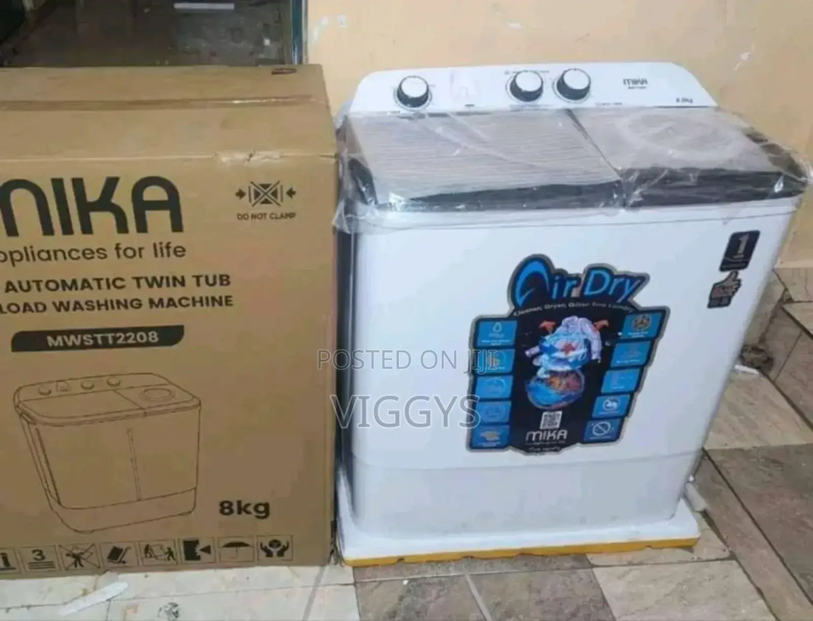 Amazing Mika 8kg Twin Tub Washing Machine