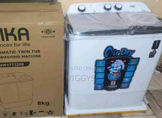 Brand New Mika 8kg Twin Tub Washing Machine