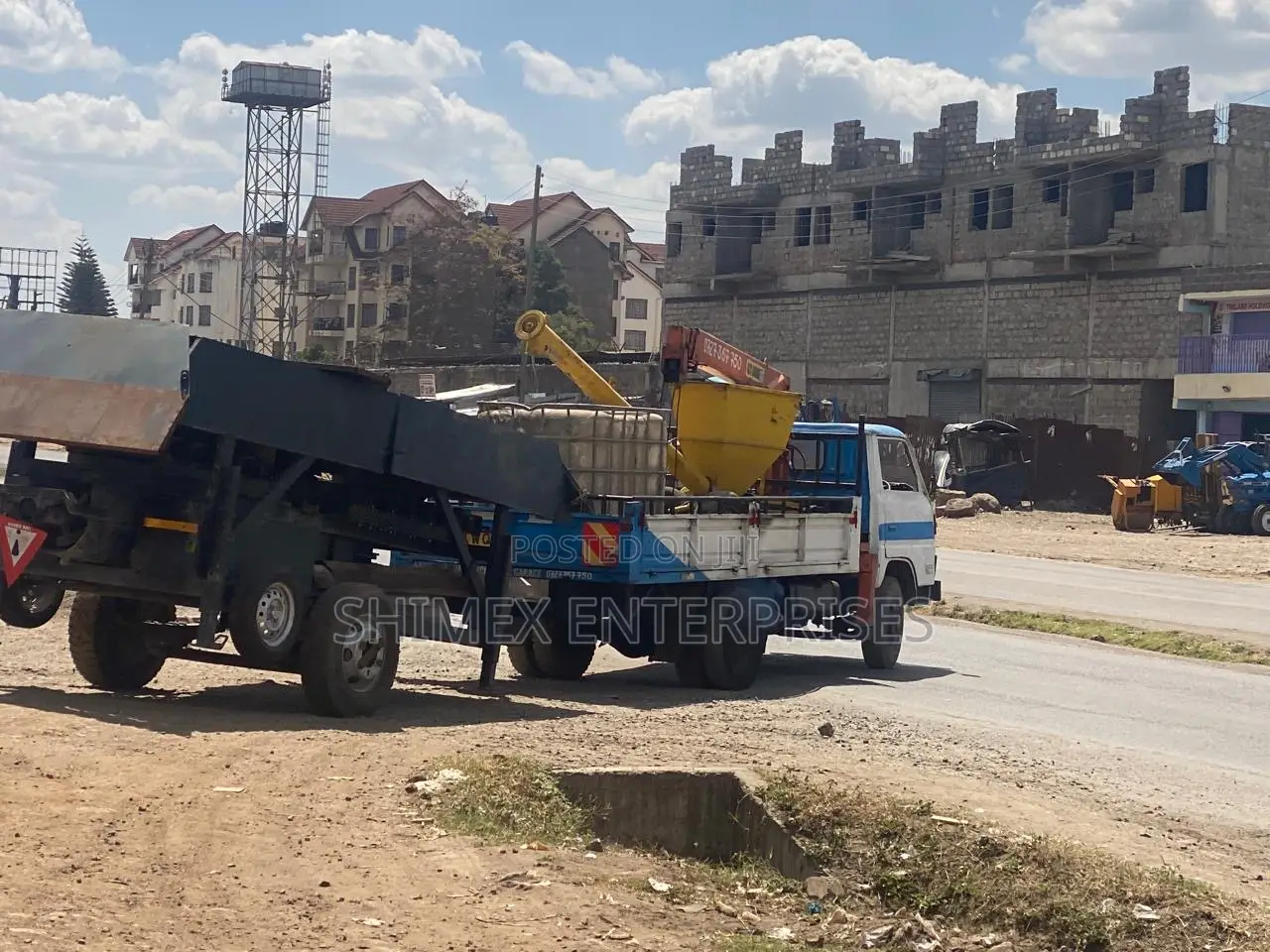 Concrete Pump With Mobile Batching Plant 40m3/H