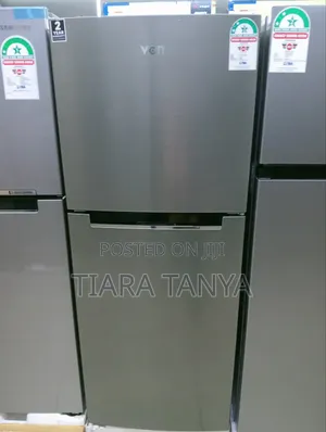 VON VART-27NHS Double Door Fridge 216L - Silver
