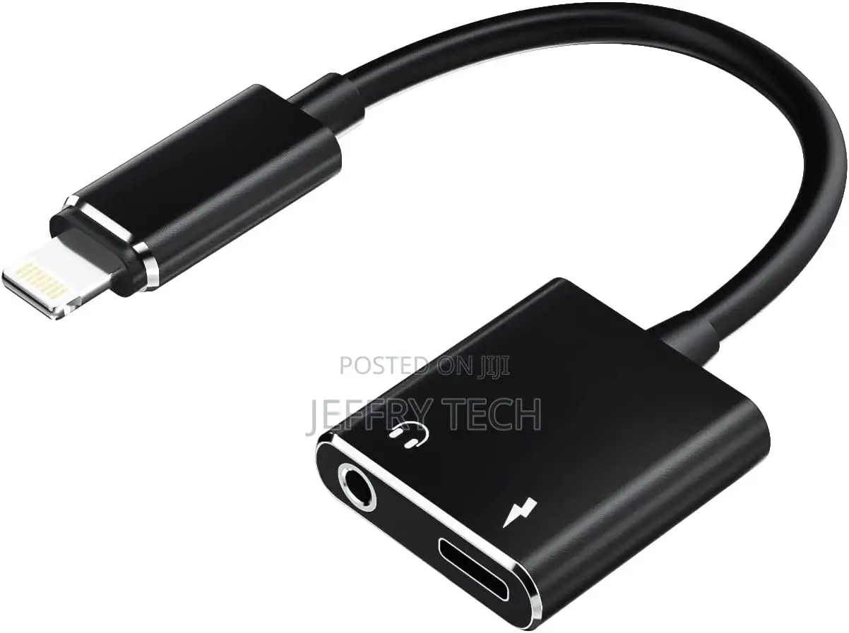 iPhone AUX Adapter Lightning to 3.5mm Headphone Jack Splitte