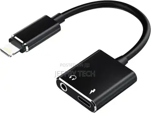 iPhone AUX Adapter Lightning to 3.5mm Headphone Jack Splitte