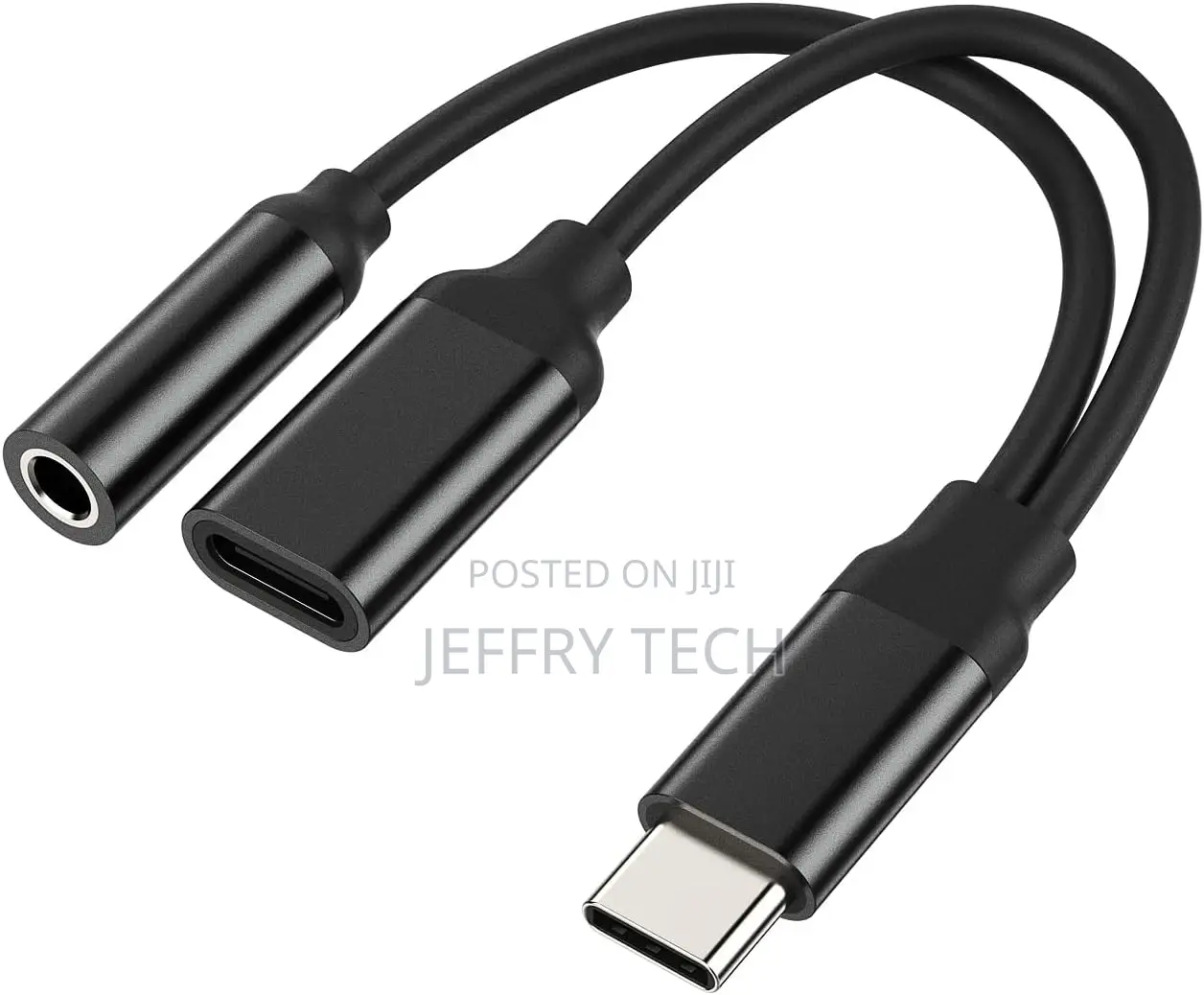 USB-C to 3.5mm Headphone Dongle(2 in 1) DAC Aux Jack Splitte