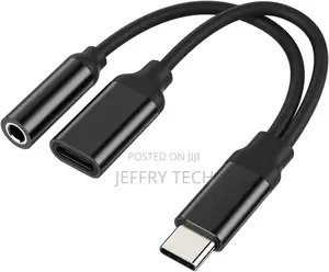 USB-C to 3.5mm Headphone Dongle(2 in 1) DAC Aux Jack Splitte