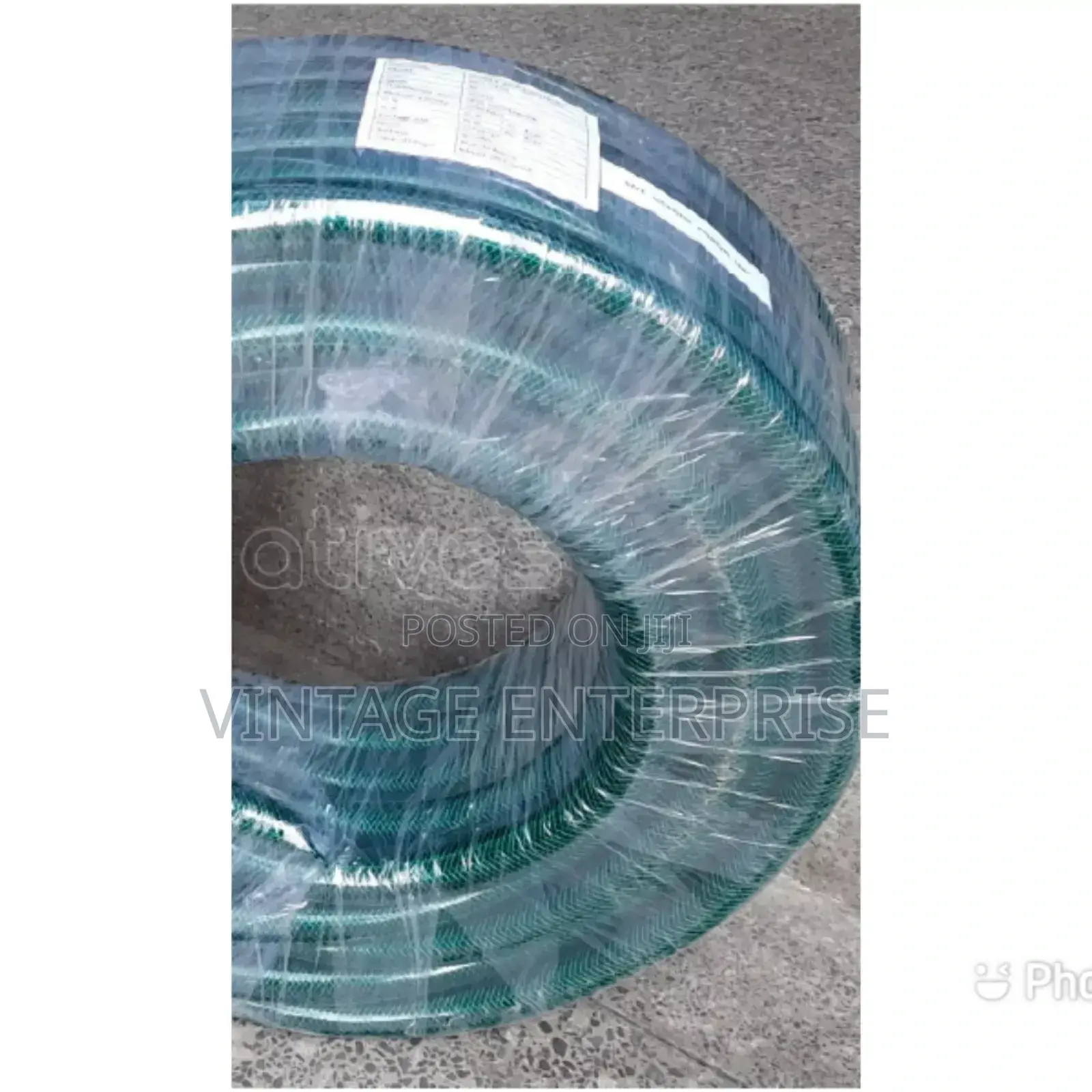 Braided ,3/4 " by 25M ,Green Braided Horse Pipe