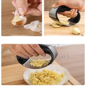 Stainless Steel Garlic Press Rocker and Garlic Crusher Squeezer