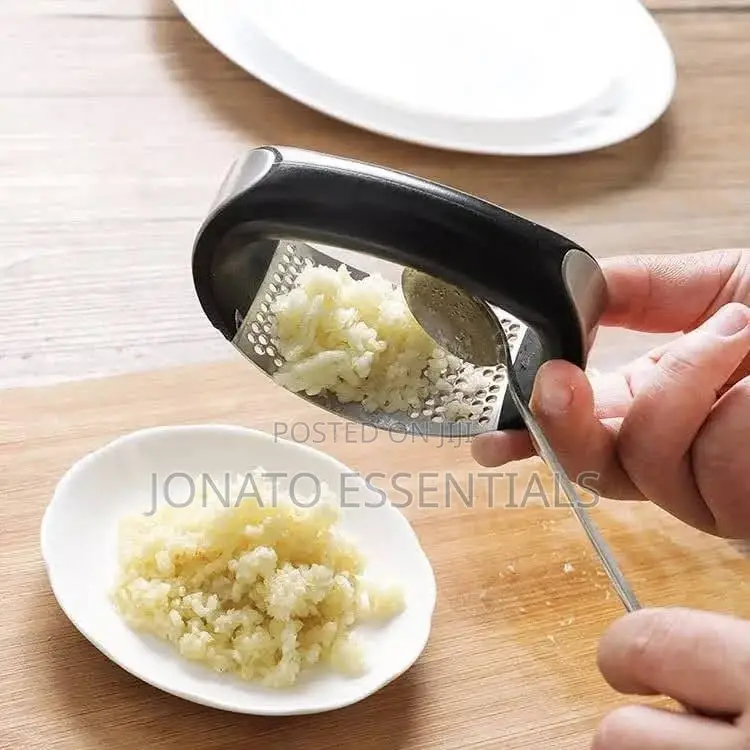 Stainless Steel Garlic Press Rocker and Garlic Crusher Squeezer