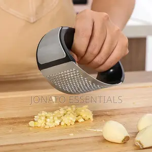 Stainless Steel Garlic Press Rocker and Garlic Crusher Squeezer