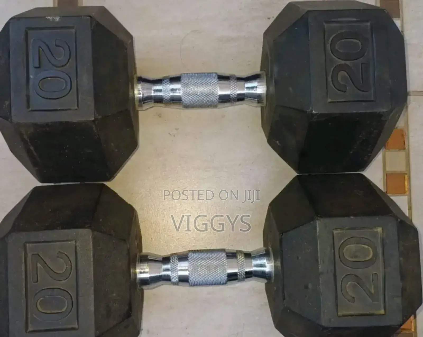 Brand New 20kg Hexagonal Dumbbells