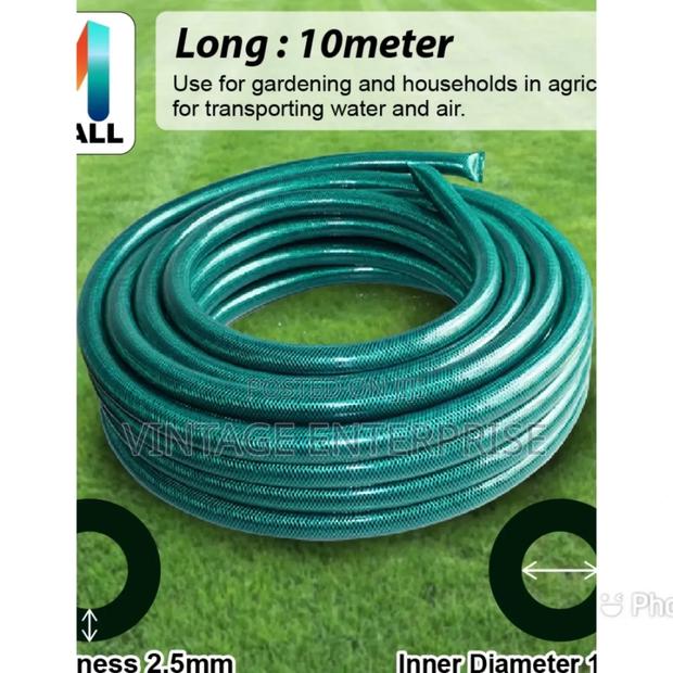 1 Inch by 50metres Hose Braided Pipe - Green