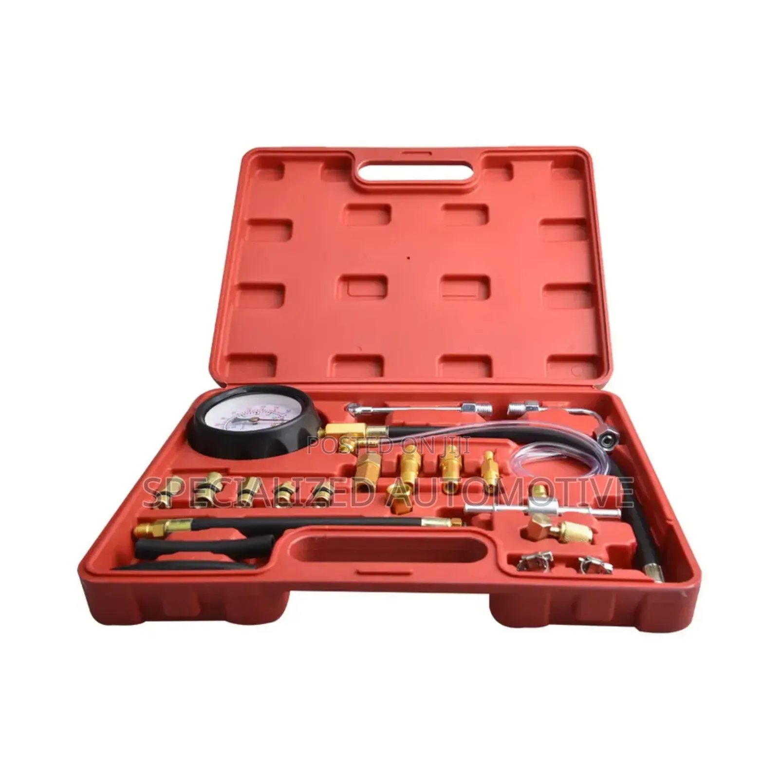 20 Piece Vehicle Fuel Pump Pressure Tester Gauge Kit