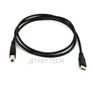 Type C Male to USB 2.0 B Type Male Data Cable Cord Print Cab