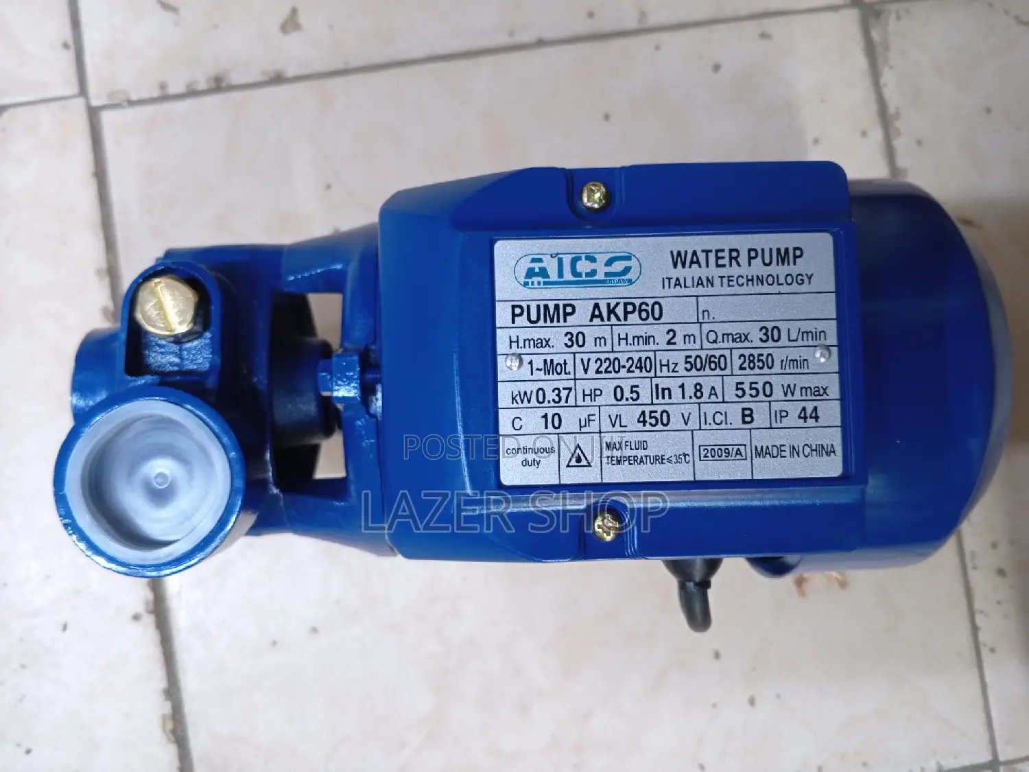 0.5hp Boaster Pump, AICO