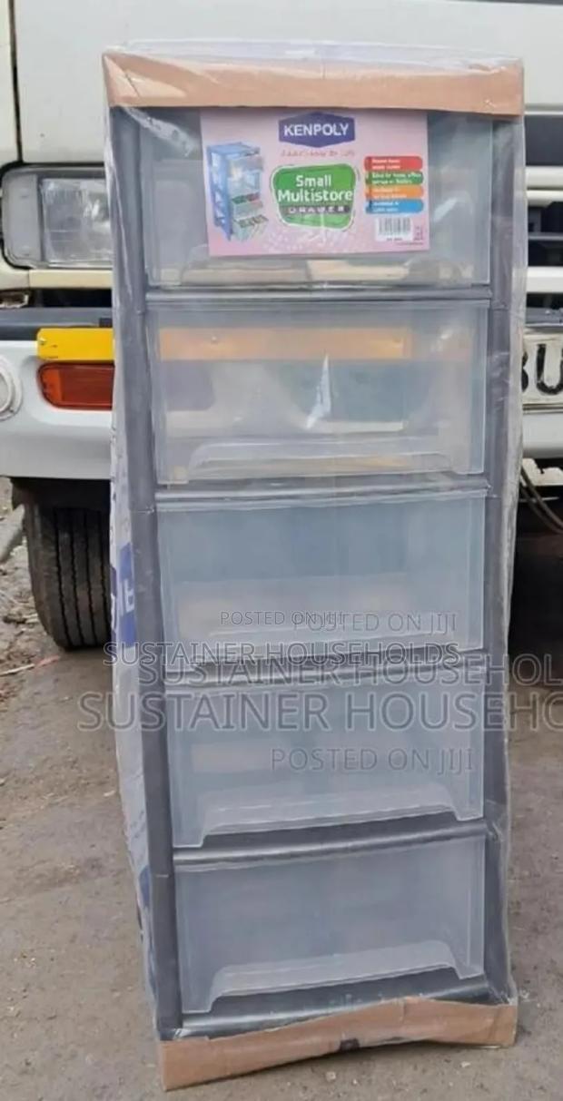 Grey 5 Storey Plastic Drawer Now Available - thumbnail 2
