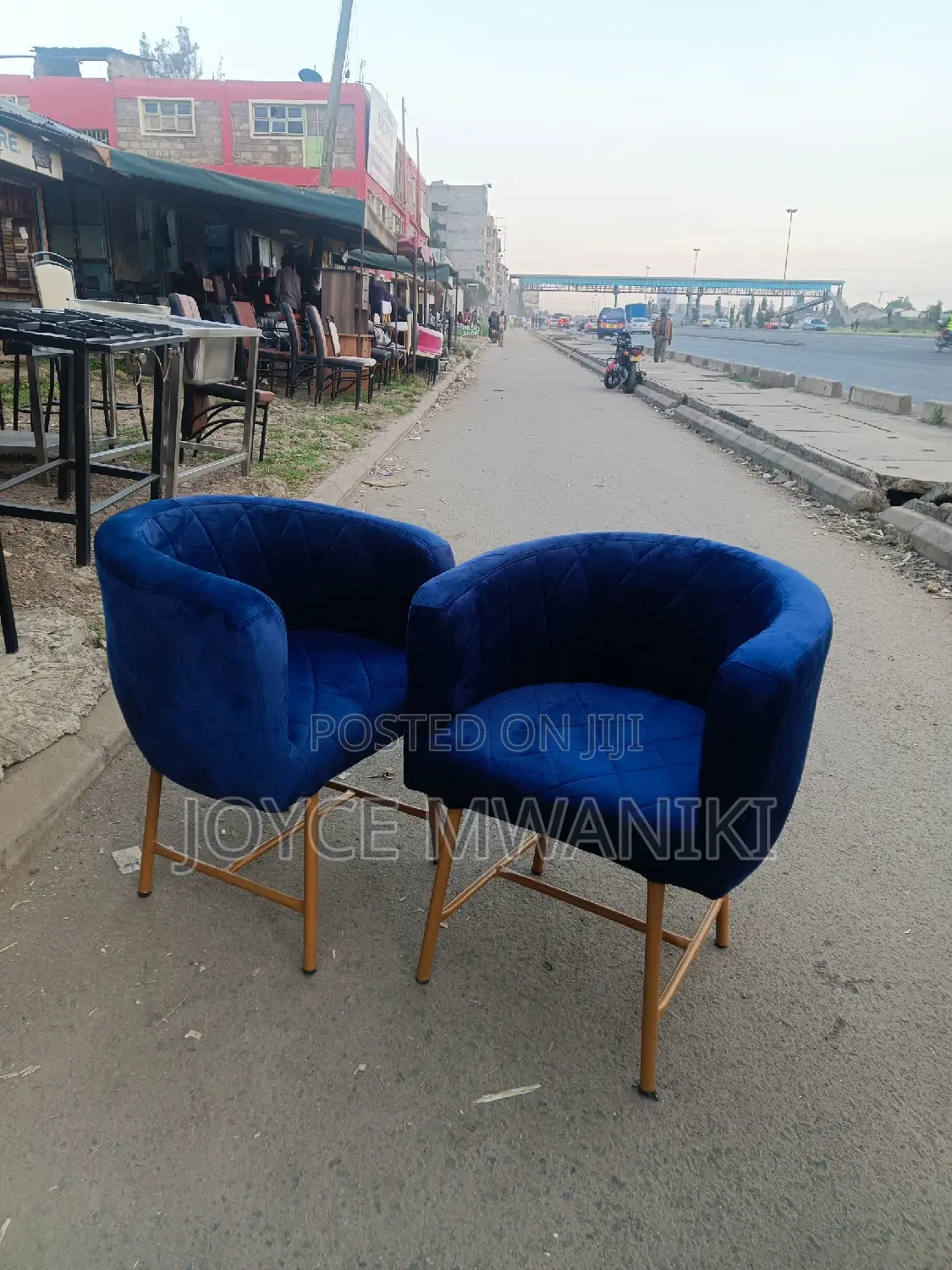 Styling Chair,Dark Blue 