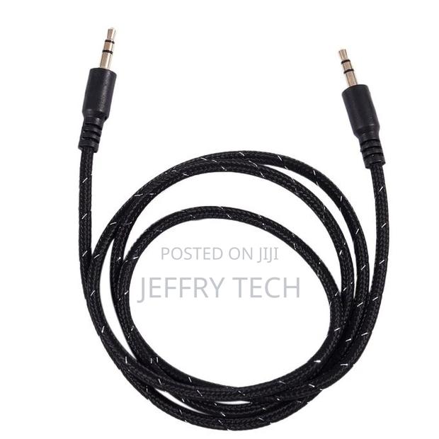 1M 3.5mm Stereo Male to Male Aux Cable Audio Lead, Black
