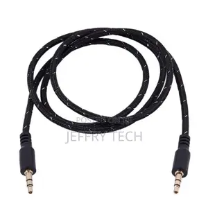 1M 3.5mm Stereo Male to Male Aux Cable Audio Lead, Black