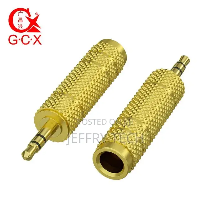3.5 Mm Male to 6.35 Mm Female Adapter for Headphones Aux Cab
