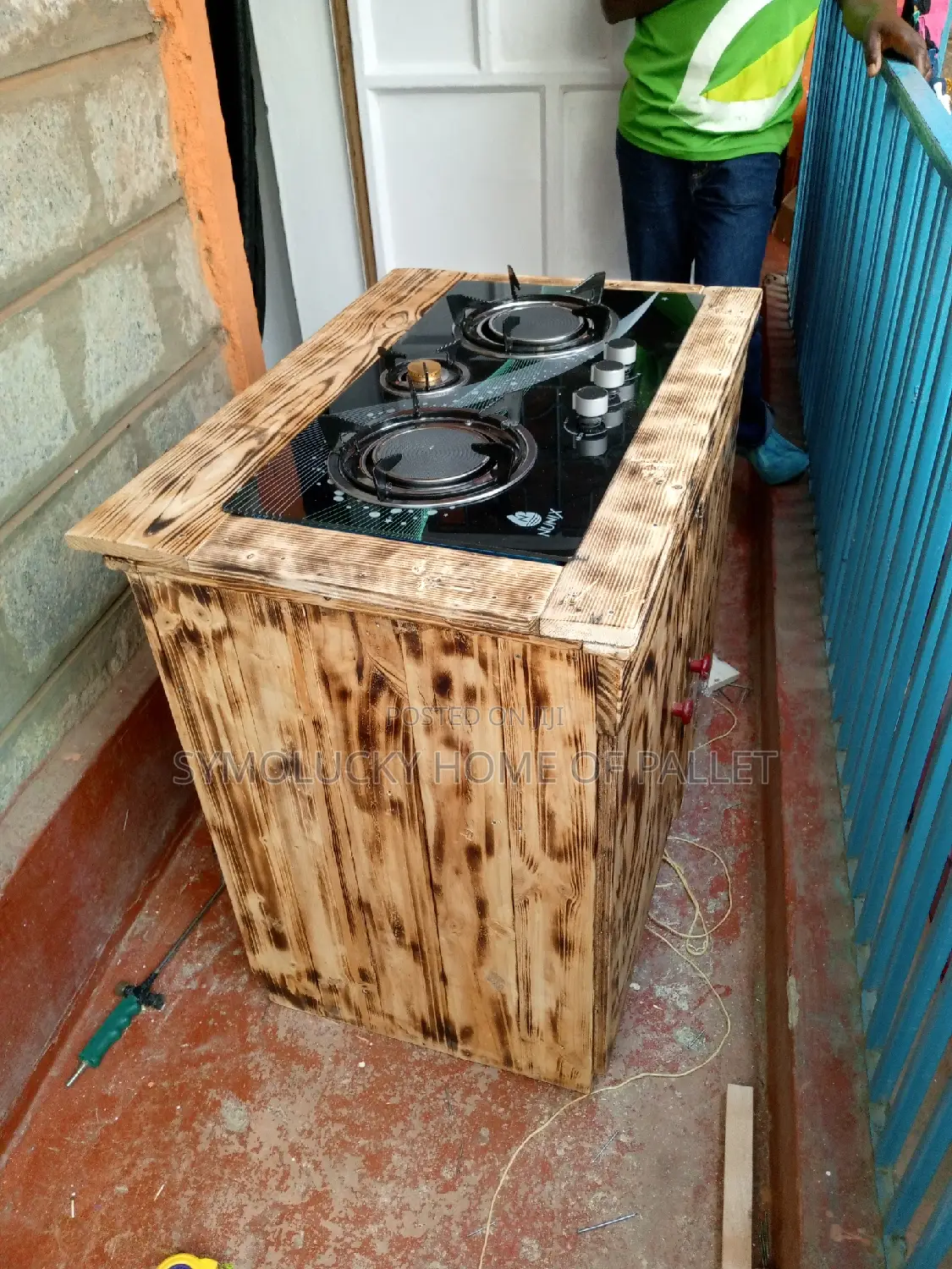 Kitchen Table Stand +3 Burner Infrated Cooking Gas