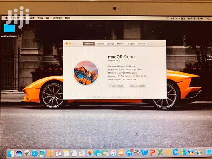 Laptop Apple MacBook 4GB Intel Core 2 Duo HDD 500GB