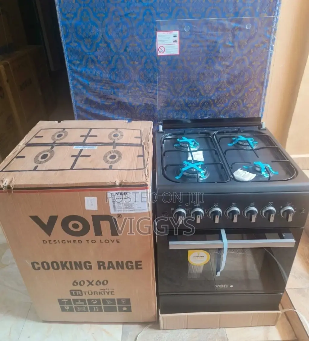 Von 60 by 60 Full Gas Standing Cooker
