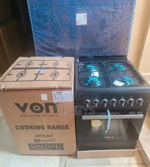 60 by 60 Von Standing Cooker Full Gas