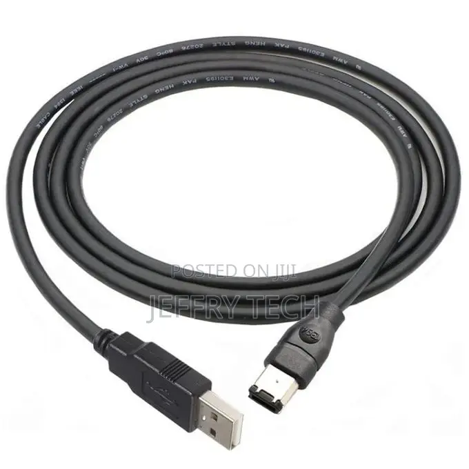 Firewire 1394 6 Pin Male to USB 2.0 Male Cable