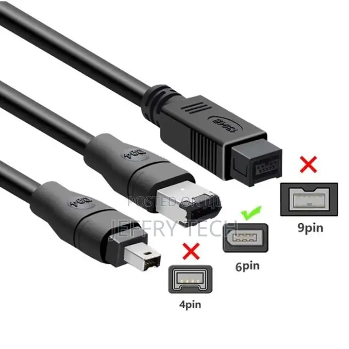 Firewire 1394 6 Pin Male to USB 2.0 Male Cable