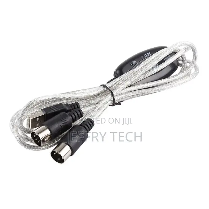 USB to MIDI Interface Electric Piano Converter Adapter Cable