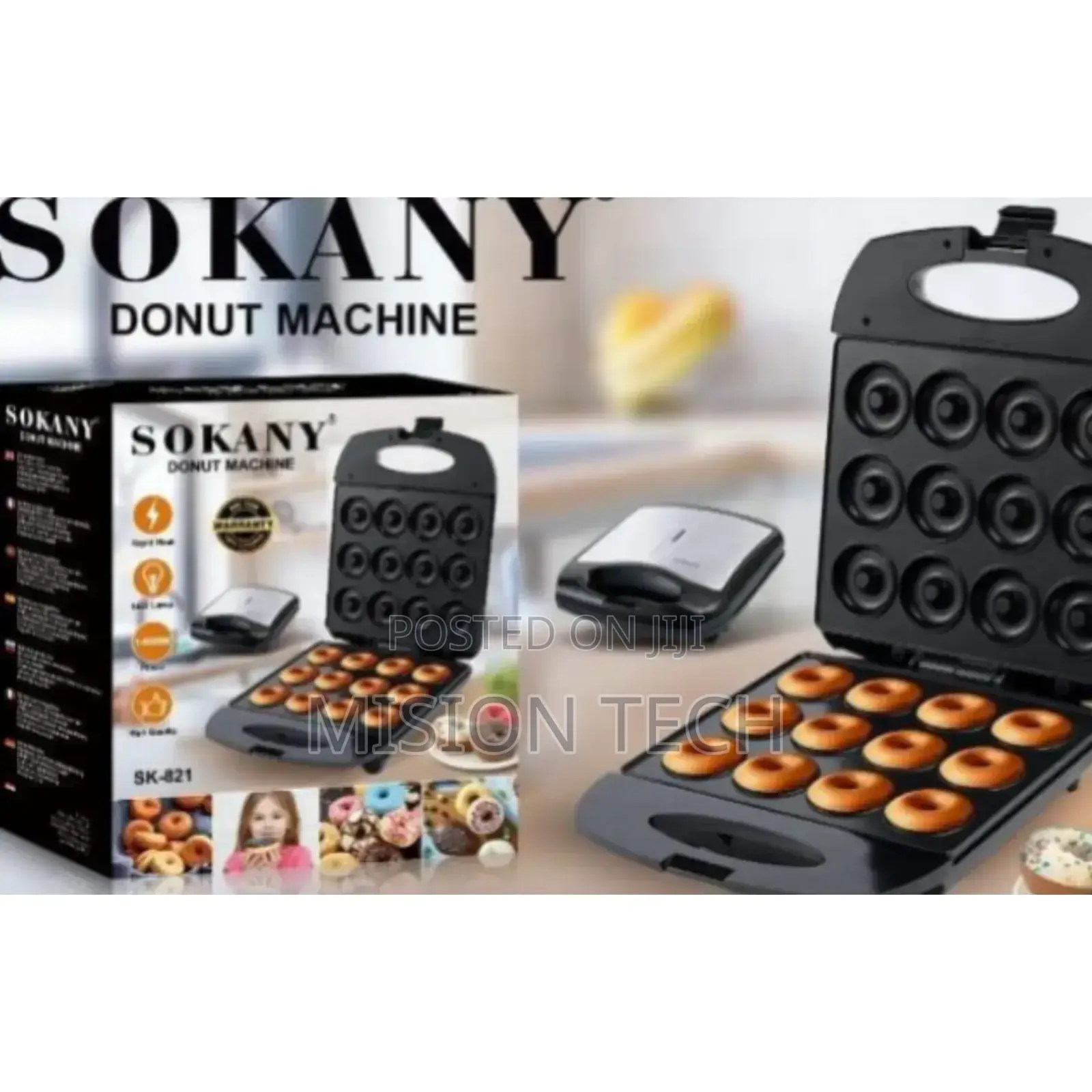 Sokany 12 Pieces Doughnut/ Donut Maker.