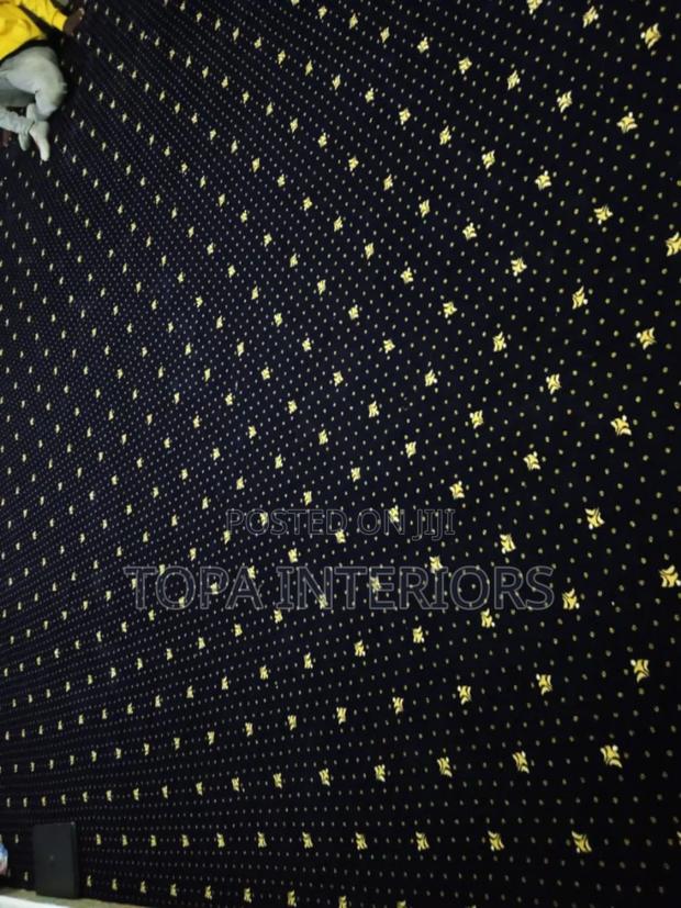 Quality Dark Blue High Density Executive Wall to Wall Floor Carpets - main view